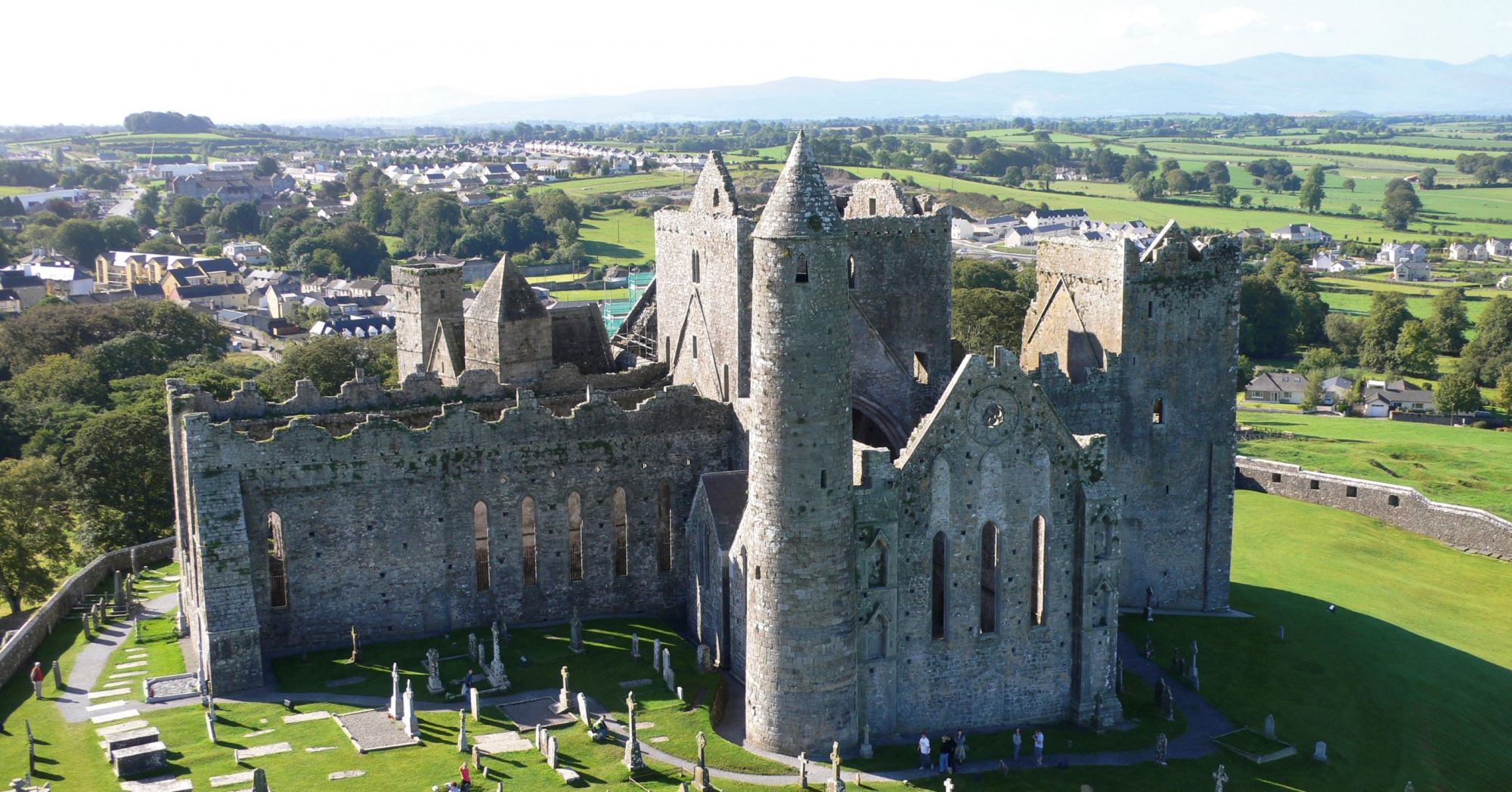 aerial of rock of cashel